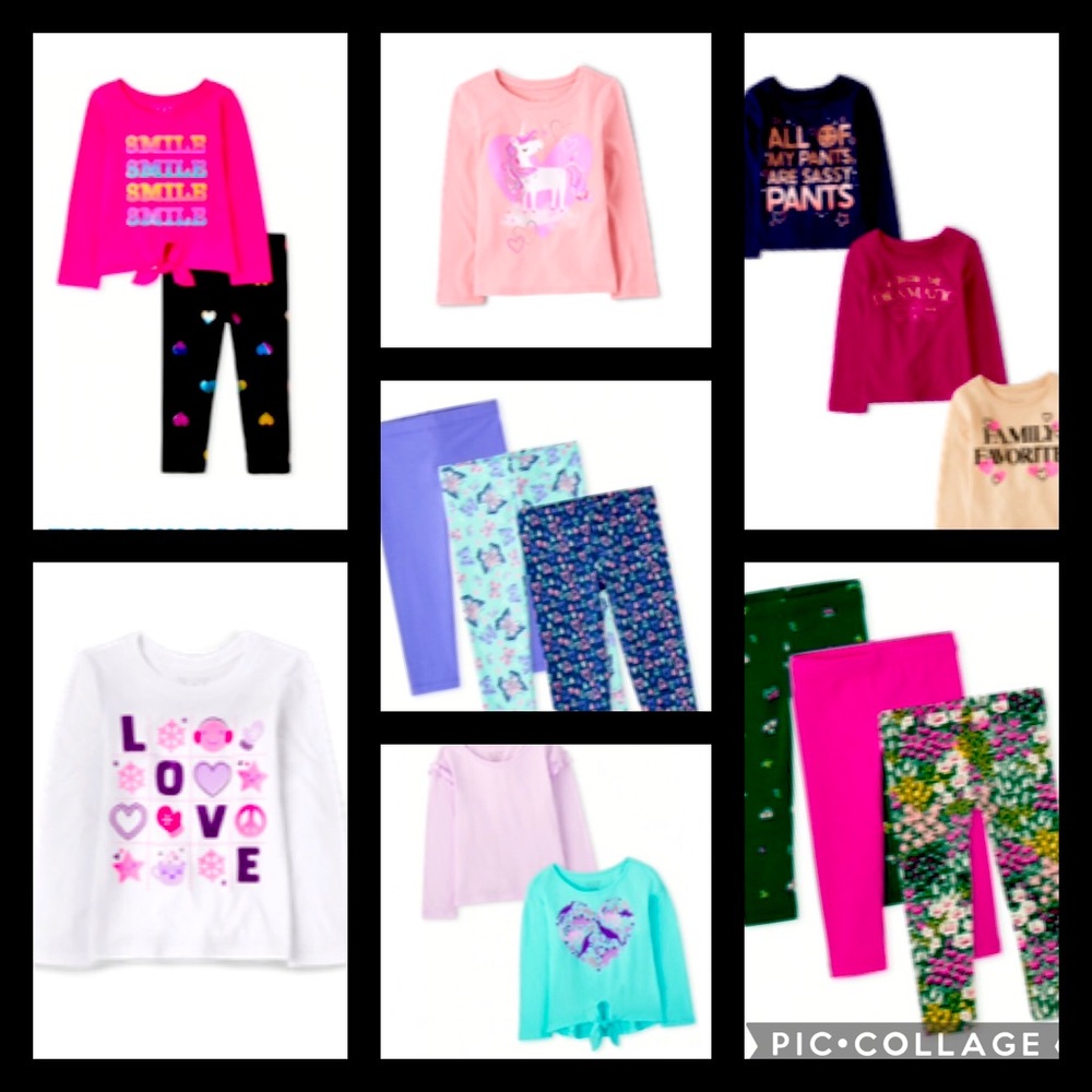 New Girl toddler 2T Bundle, legging & long sleeve shirts